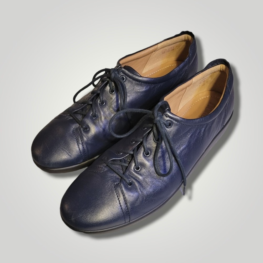 Hotter Comfort Shoes Lace up Casusal Blue Womens flat UK Size 9